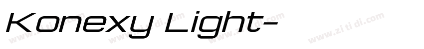 Konexy Light字体转换 Konexy Light字体转换